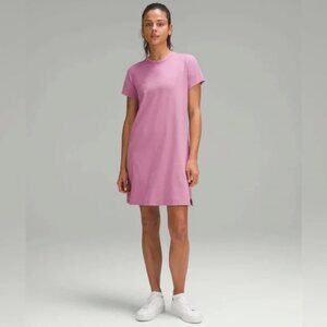Lululemon Cotton Blend T-Shirt dress Color: velvet dust size 6